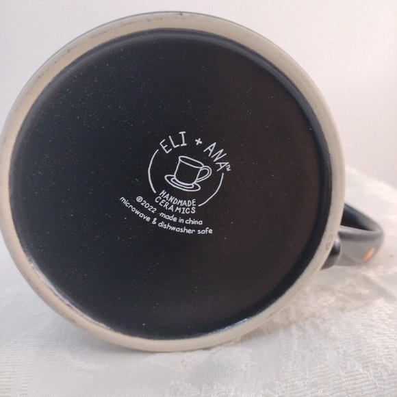 Eli & Anna Halloween Owl With Ornate Flowers4"1/2x4" Coffee Mug New Dishwasher - Picture 5 of 5